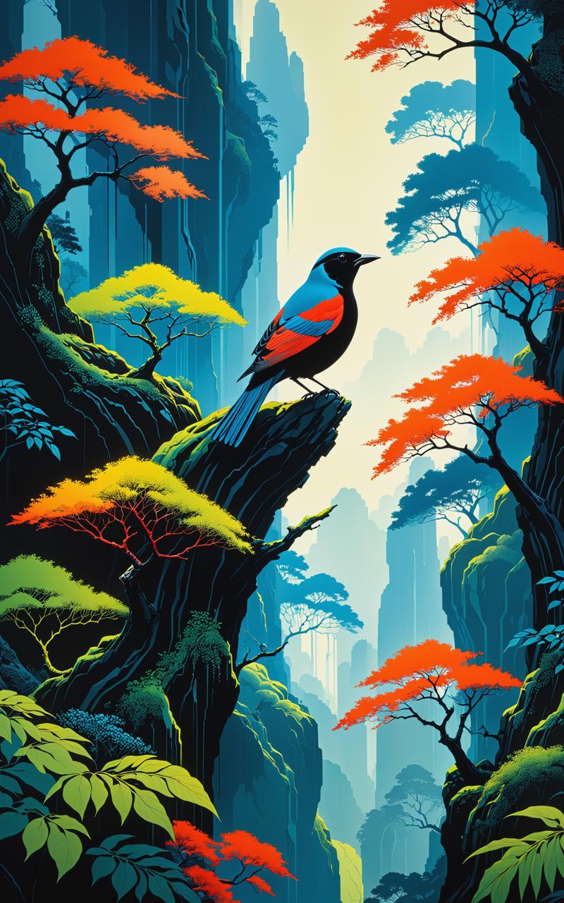 09218-731661353-Eyvind Earle . birds (1968) Serigraph on paper, ultra hd, realistic, vivid colors, highly detailed, UHD drawing, pen and ink, pe.png